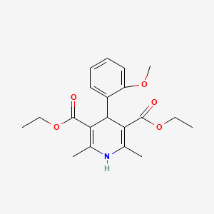 molecular formula C20H25NO5 B2809286 Diethyl 4-(2-methoxyphenyl)-2,6-dimethyl-1,4-dihydropyridine-3,5-dicarboxylate CAS No. 42972-42-9