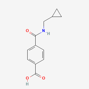molecular formula C12H13NO3 B2809300 4-(Cyclopropylmethylcarbamoyl)benzoic acid CAS No. 1154359-47-3