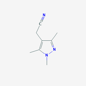 molecular formula C8H11N3 B2809302 2-(1,3,5-trimethyl-1H-pyrazol-4-yl)acetonitrile CAS No. 113619-01-5