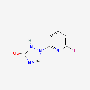 molecular formula C7H5FN4O B2809303 1-(6-fluoro-2-pyridinyl)-1H-1,2,4-triazol-3-ol CAS No. 75771-79-8