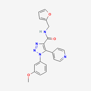 N-(furan-2-ylmethyl)-1-(3-methoxyphenyl)-5-(pyridin-4-yl)-1H-1,2,3-triazole-4-carboxamide