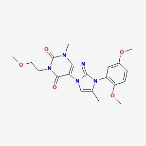 8-(2,5-Dimethoxyphenyl)-3-(2-methoxyethyl)-1,7-dimethyl-1,3,5-trihydro-4-imida zolino[1,2-h]purine-2,4-dione