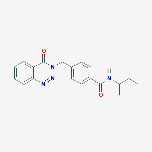 molecular formula C19H20N4O2 B2809318 N-丁基-4-[(4-氧代-1,2,3-苯并三唑-3-基)甲基]苯甲酰胺 CAS No. 440330-30-3