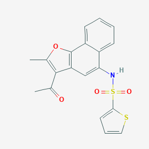 molecular formula C19H15NO4S2 B280932 N-(3-acetyl-2-methylnaphtho[1,2-b]furan-5-yl)-2-thiophenesulfonamide 