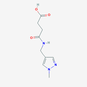 4-{[(1-methyl-1H-pyrazol-4-yl)methyl]amino}-4-oxobutanoic acid