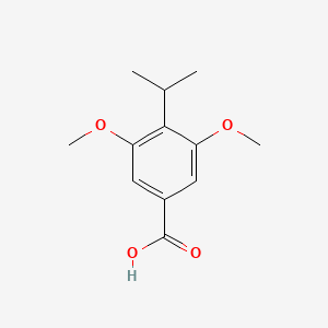 molecular formula C12H16O4 B2809336 3,5-Dimethoxy-4-(propan-2-yl)benzoic acid CAS No. 55703-81-6