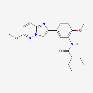 2-ethyl-N-(2-methoxy-5-(6-methoxyimidazo[1,2-b]pyridazin-2-yl)phenyl)butanamide
