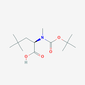 (2R)-2-{[(tert-butoxy)carbonyl](methyl)amino}-4,4-dimethylpentanoic acid