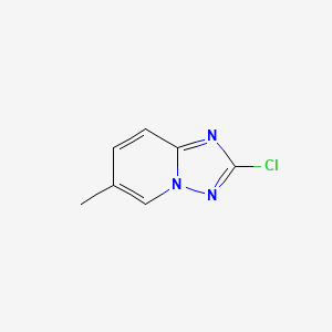 molecular formula C7H6ClN3 B2809377 2-Chloro-6-methyl-[1,2,4]triazolo[1,5-a]pyridine CAS No. 1547026-61-8
