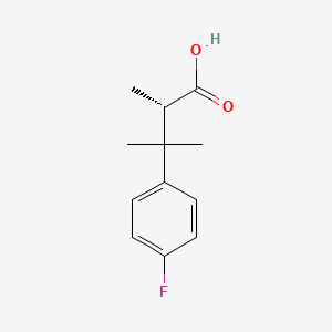 molecular formula C12H15FO2 B2809381 (2S)-3-(4-Fluorophenyl)-2,3-dimethylbutanoic acid CAS No. 2248201-70-7