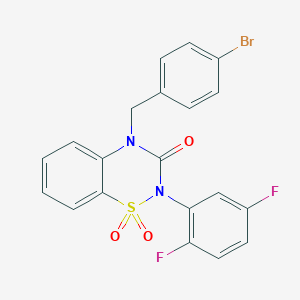 4-(4-bromobenzyl)-2-(2,5-difluorophenyl)-2H-benzo[e][1,2,4]thiadiazin-3(4H)-one 1,1-dioxide