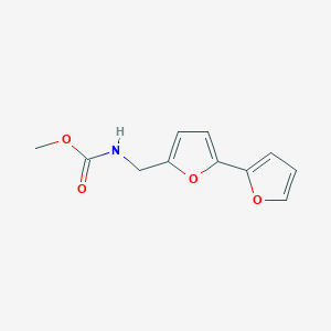 molecular formula C11H11NO4 B2809399 Methyl ([2,2'-bifuran]-5-ylmethyl)carbamate CAS No. 2034250-52-5
