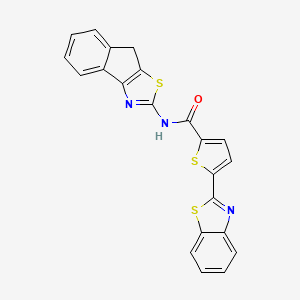 5-(benzo[d]thiazol-2-yl)-N-(8H-indeno[1,2-d]thiazol-2-yl)thiophene-2-carboxamide