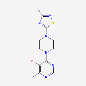 5-[4-(5-Fluoro-6-methylpyrimidin-4-yl)piperazin-1-yl]-3-methyl-1,2,4-thiadiazole