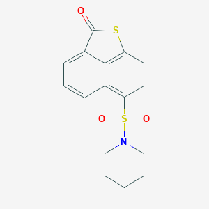 molecular formula C16H15NO3S2 B280941 6-(1-piperidinylsulfonyl)-2H-naphtho[1,8-bc]thiophen-2-one 