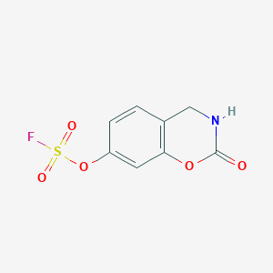 molecular formula C8H6FNO5S B2809416 7-Fluorosulfonyloxy-2-oxo-3,4-dihydro-1,3-benzoxazine CAS No. 2411254-29-8
