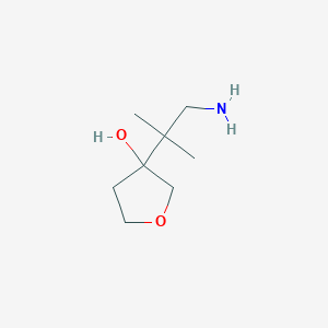 3-(1-Amino-2-methylpropan-2-yl)oxolan-3-ol