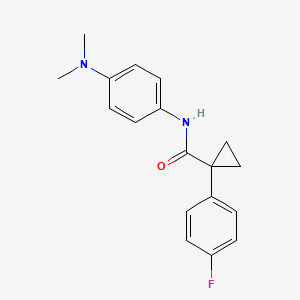 molecular formula C18H19FN2O B2809429 N-(4-(dimethylamino)phenyl)-1-(4-fluorophenyl)cyclopropanecarboxamide CAS No. 1091381-39-3
