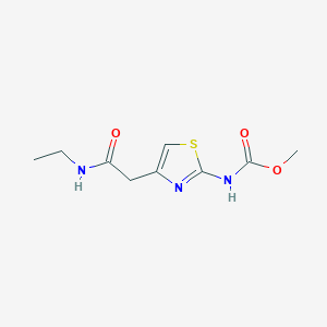 molecular formula C9H13N3O3S B2809443 甲基(4-(2-(乙基氨基)-2-氧代乙基)噻唑-2-基)甲酸酯 CAS No. 953225-72-4