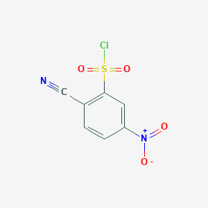molecular formula C7H3ClN2O4S B2809472 2-氰基-5-硝基苯磺酰氯 CAS No. 1314977-09-7