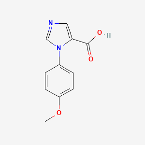 molecular formula C11H10N2O3 B2809488 1-(4-甲氧基苯基)-1H-咪唑-5-甲酸 CAS No. 1713163-54-2