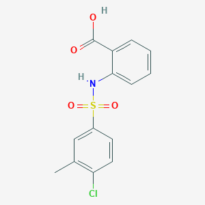 2-{[(4-Chloro-3-methylphenyl)sulfonyl]amino}benzoic acid