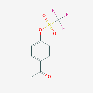 molecular formula C9H7F3O4S B028095 4-乙酰苯基三氟甲磺酸酯 CAS No. 109613-00-5