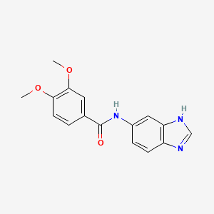 molecular formula C16H15N3O3 B2809504 N-(3H-benzimidazol-5-yl)-3,4-dimethoxybenzamide CAS No. 853903-18-1