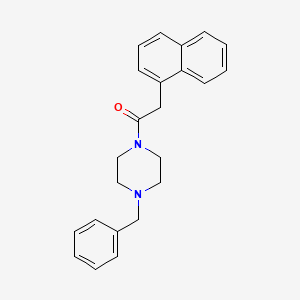 molecular formula C23H24N2O B2809536 2-萘基-1-(4-苄基哌嗪基)乙酮 CAS No. 41465-38-7