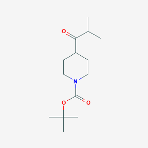 molecular formula C14H25NO3 B2809545 叔丁基4-(2-甲基丙酰)哌啶-1-羧酸酯 CAS No. 1225784-62-2