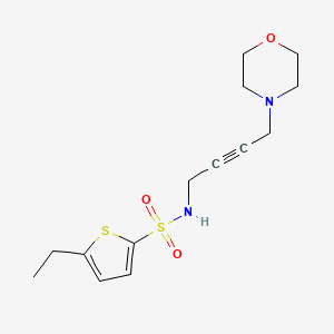 molecular formula C14H20N2O3S2 B2809574 5-乙基-N-(4-吗啉丁-2-炔-1-基)噻吩-2-磺酰胺 CAS No. 1396750-52-9