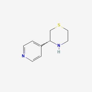 molecular formula C9H12N2S B2809599 3-(Pyridin-4-yl)thiomorpholine CAS No. 1452829-32-1