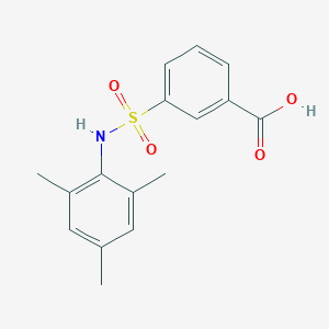molecular formula C16H17NO4S B280962 3-[(Mesitylamino)sulfonyl]benzoic acid 