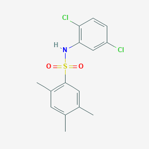molecular formula C15H15Cl2NO2S B280964 N-(2,5-dichlorophenyl)-2,4,5-trimethylbenzenesulfonamide 