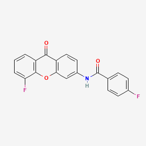 molecular formula C20H11F2NO3 B2809653 4-氟-N-(5-氟-9-氧代-9H-黄色素-3-基)苯甲酰胺 CAS No. 886168-82-7