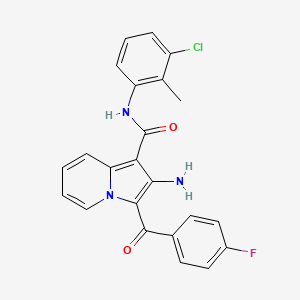 B2809654 2-amino-N-(3-chloro-2-methylphenyl)-3-(4-fluorobenzoyl)indolizine-1-carboxamide CAS No. 904267-31-8