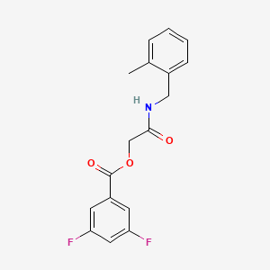 molecular formula C17H15F2NO3 B2809667 [2-[(2-甲基苯基)甲基氨基]-2-氧代乙基] 3,5-二氟苯甲酸酯 CAS No. 1794897-43-0