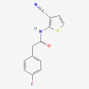 N-(3-cyanothiophen-2-yl)-2-(4-fluorophenyl)acetamide