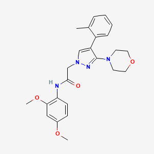 N-(2,4-dimethoxyphenyl)-2-(3-morpholino-4-(o-tolyl)-1H-pyrazol-1-yl)acetamide