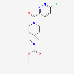 B2809707 Tert-butyl 7-(6-chloropyridazine-3-carbonyl)-2,7-diazaspiro[3.5]nonane-2-carboxylate CAS No. 2377034-41-6