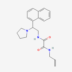 B2809717 N1-allyl-N2-(2-(naphthalen-1-yl)-2-(pyrrolidin-1-yl)ethyl)oxalamide CAS No. 941977-23-7