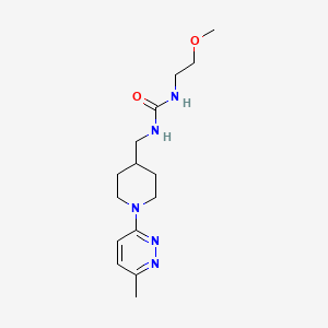 1-(2-Methoxyethyl)-3-((1-(6-methylpyridazin-3-yl)piperidin-4-yl)methyl)urea