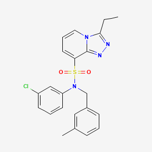N-(2,5-difluorophenyl)-2-[6-(5-ethyl-1,3,4-oxadiazol-2-yl)-1H-indol-1-yl]acetamide