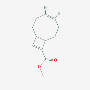 molecular formula C12H16O2 B2809753 Bicyclo[6.2.0]deca-4,9-diene-9-carboxylic acid methyl ester CAS No. 71707-94-3