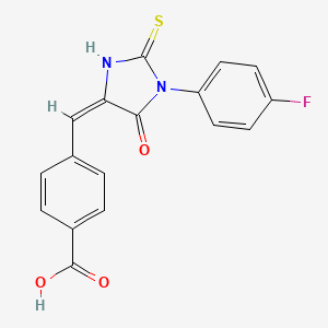 4-[1-(4-Fluoro-phenyl)-5-oxo-2-thioxo-imidazolidin-4-ylidenemethyl]-benzoic acid