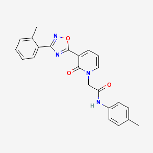 molecular formula C23H20N4O3 B2809787 2-(2-氧代-3-(3-(邻甲苯)-1,2,4-噁二唑-5-基)吡啶-1(2H)-基)-N-(对甲苯)乙酰胺 CAS No. 1251673-70-7