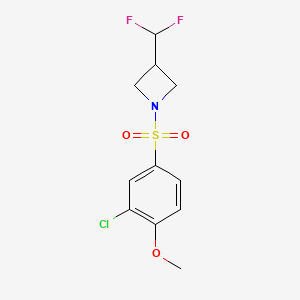 1-((3-Chloro-4-methoxyphenyl)sulfonyl)-3-(difluoromethyl)azetidine