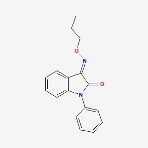 (3E)-1-phenyl-3-propoxyiminoindol-2-one