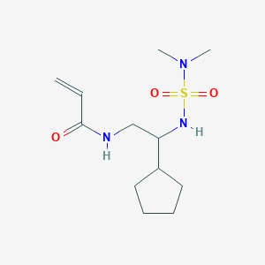 N-{2-cyclopentyl-2-[(dimethylsulfamoyl)amino]ethyl}prop-2-enamide