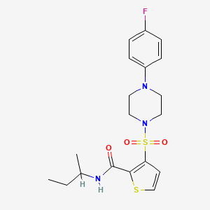 molecular formula C19H24FN3O3S2 B2809832 N-(butan-2-yl)-3-{[4-(4-fluorophenyl)piperazin-1-yl]sulfonyl}thiophene-2-carboxamide CAS No. 1040654-47-4